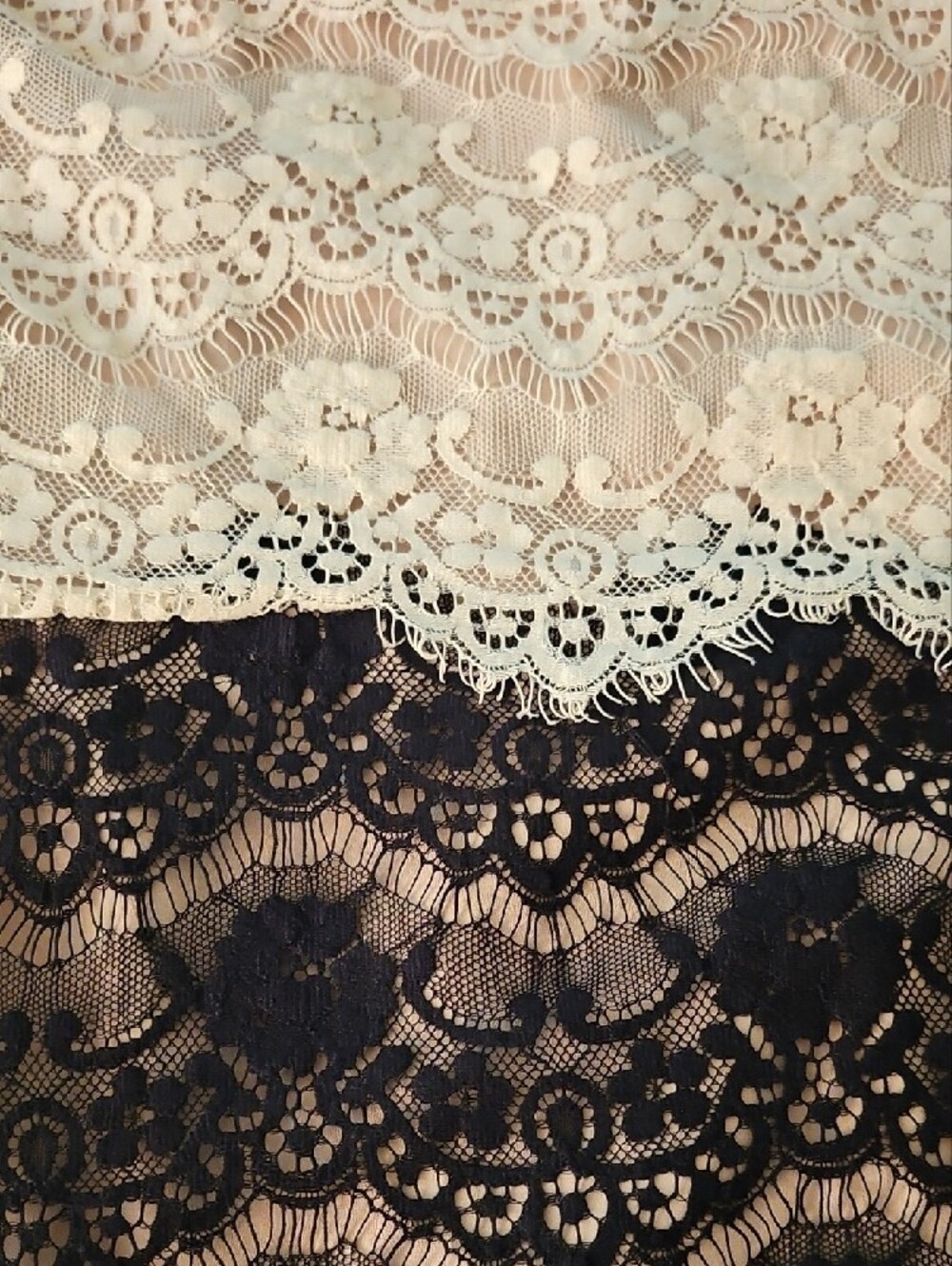 Jessica Simpson Sleeveless  Two Tone Lace Dress- Size 4 - Picture 8 of 10